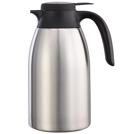 Service Ideas Flow Control Carafe, Vacuum Insulated, 1.6L, Stainless Steel FCC16SS
